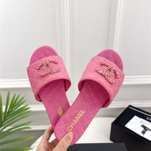 High Quality Luxury Chanel Counter Classic Double C Buckle Slippers – Style 54854 product detail
