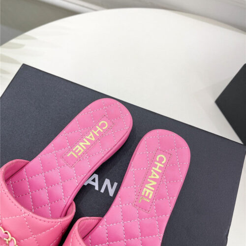 High Quality Luxury Chanel Counter Classic Double C Buckle Slippers – Style 54854 product detail