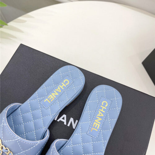 High Quality Luxury Chanel Counter Classic Double C Buckle Slippers product detail