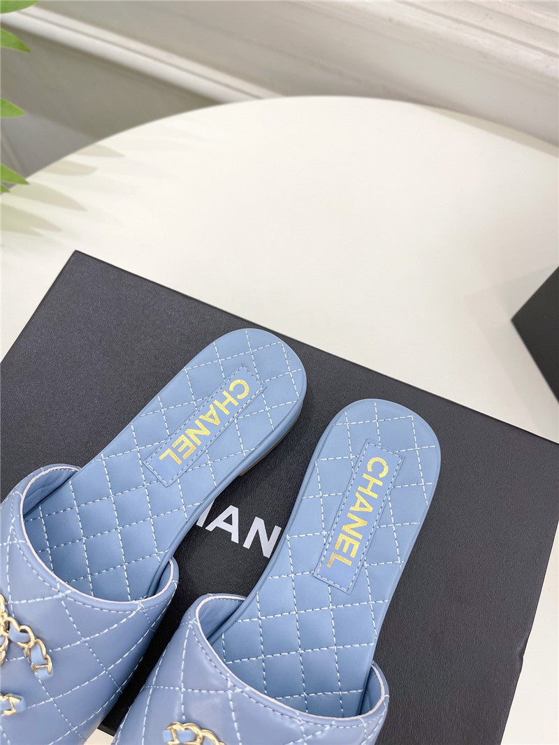 High Quality Luxury Chanel Counter Classic Double C Buckle Slippers product detail