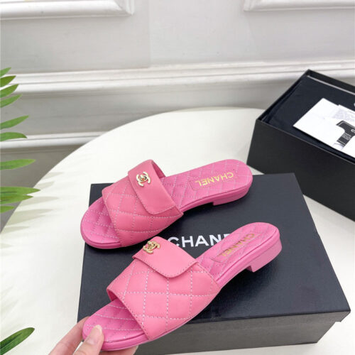 High Quality Luxury Chanel Counter Classic Double C Buckle Slippers – Style 97798 alternate view