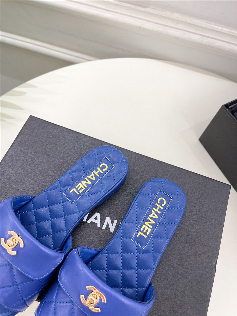 High Quality Luxury Chanel Counter Classic Double C Buckle Slippers – Style 33958 product detail
