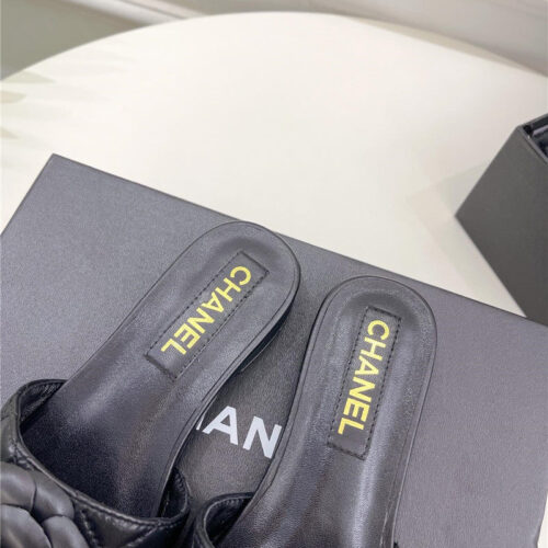 High Quality Luxury Chanel Counter Classic Camellia Slippers – Style 70118 product detail