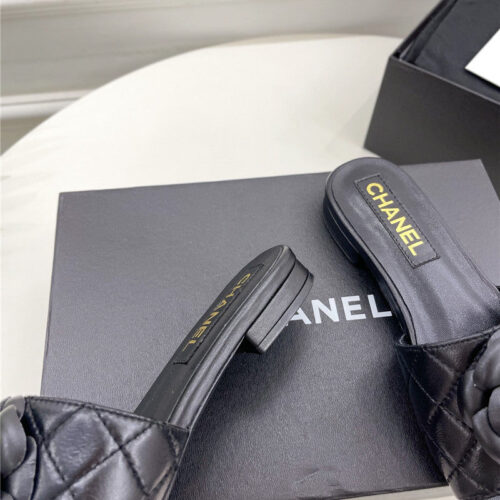 High Quality Luxury Chanel Counter Classic Camellia Slippers – Style 70118 product detail