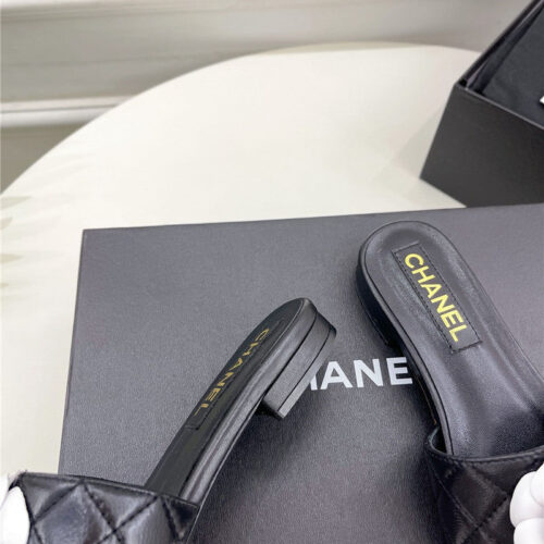 High Quality Luxury Chanel Counter Classic Camellia Slippers – Style 40742 product detail
