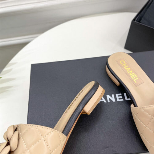 High Quality Luxury Chanel Counter Classic Camellia Slippers product detail