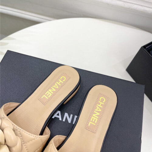 High Quality Luxury Chanel Counter Classic Camellia Slippers product detail