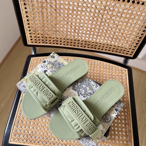 High Quality Luxury Dior Velcro Slippers