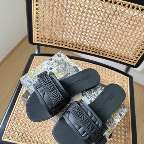 High Quality Luxury Dior Velcro Slippers – Style 15526
