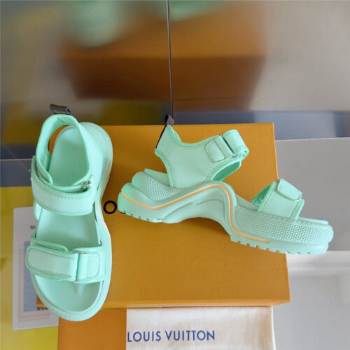 High Quality Luxury Louis Vuitton Velcro Polka Dot Sandals product detail