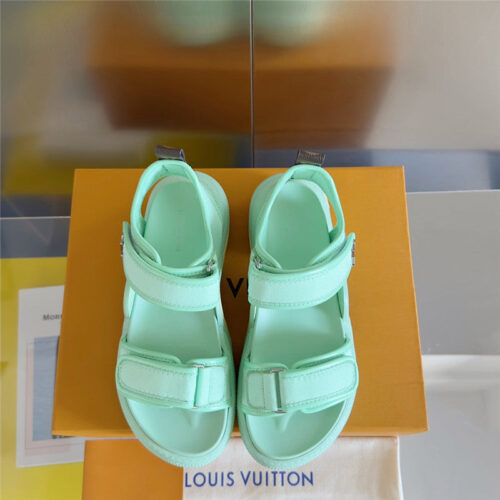 High Quality Luxury Louis Vuitton Velcro Polka Dot Sandals product detail