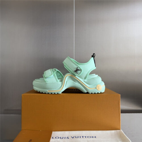 High Quality Luxury Louis Vuitton Velcro Polka Dot Sandals product detail