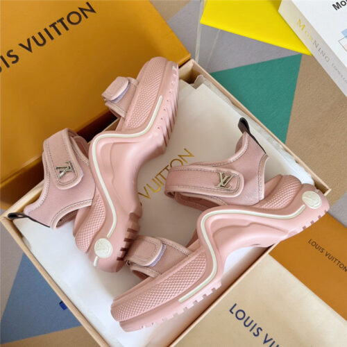 High Quality Luxury Louis Vuitton Velcro Polka Dot Sandals – Style 40611 product detail