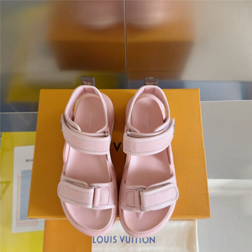 High Quality Luxury Louis Vuitton Velcro Polka Dot Sandals – Style 40611 product detail