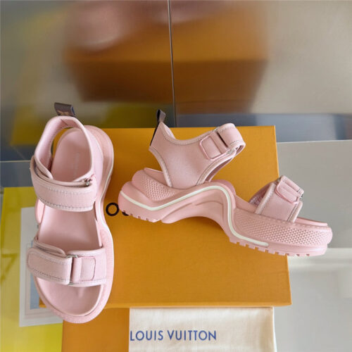 High Quality Luxury Louis Vuitton Velcro Polka Dot Sandals – Style 40611 product detail