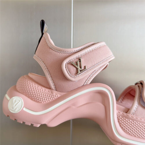 High Quality Luxury Louis Vuitton Velcro Polka Dot Sandals – Style 40611 product detail