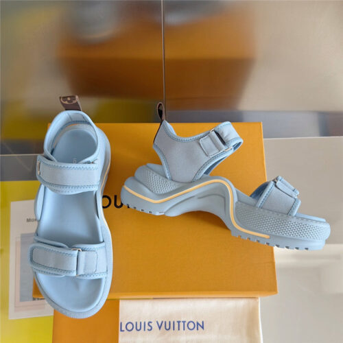 High Quality Luxury Louis Vuitton Velcro Polka Dot Sandals – Style 63203