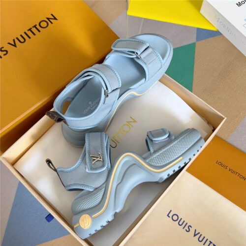 High Quality Luxury Louis Vuitton Velcro Polka Dot Sandals – Style 63203 product detail