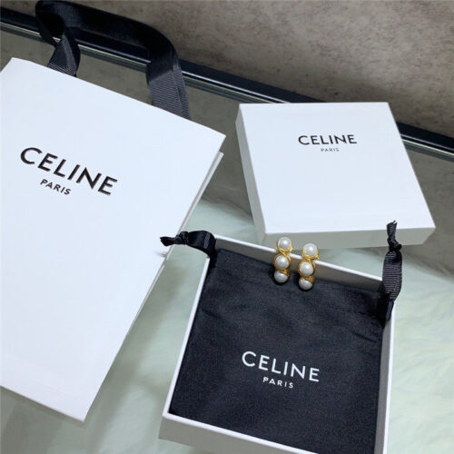 High Quality Luxury Celine Three Bead Earrings product detail