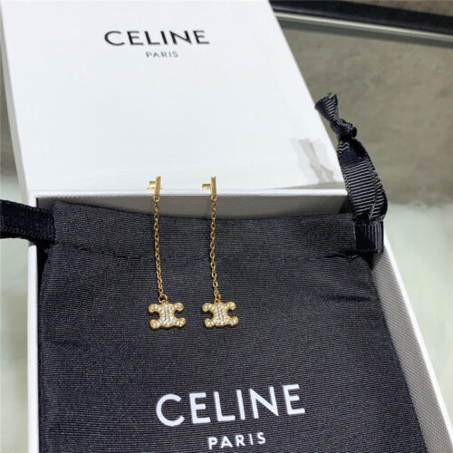 High Quality Luxury Celine Arc De Triomphe Tassel Earrings