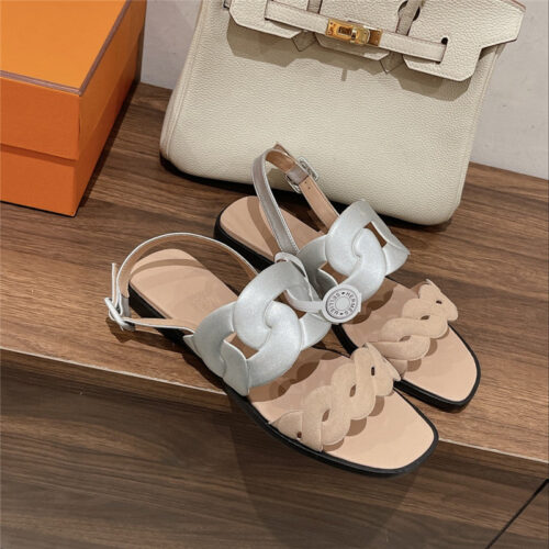 High Quality Luxury Hermes Pig Nose Sandals – Style 48803 alternate view