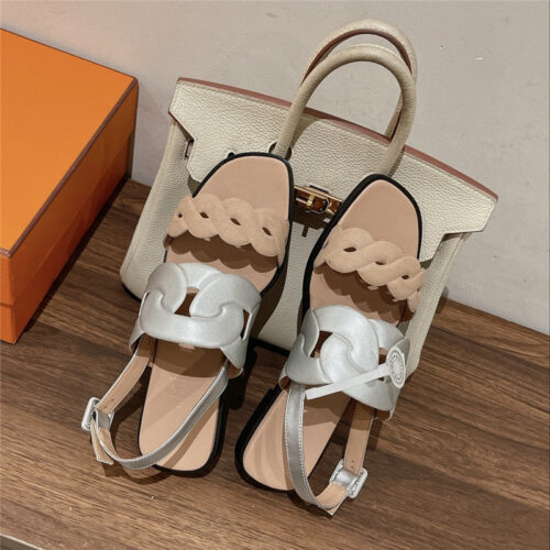 High Quality Luxury Hermes Pig Nose Sandals – Style 48803 product detail