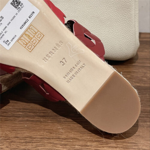 High Quality Luxury Hermes Gwen Espadrilles – Style 37667 product detail