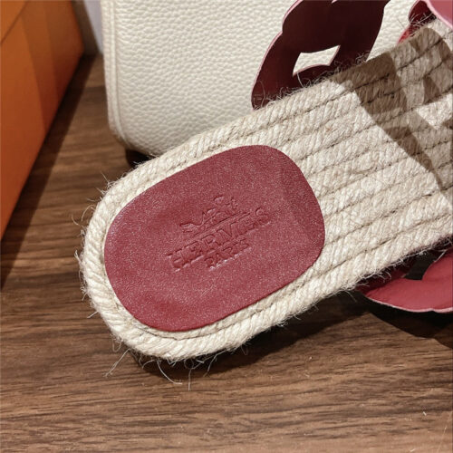 High Quality Luxury Hermes Gwen Espadrilles – Style 37667 product detail