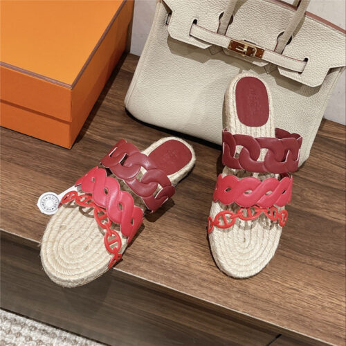 High Quality Luxury Hermes Gwen Espadrilles – Style 37667 product detail