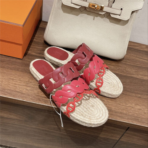 High Quality Luxury Hermes Gwen Espadrilles – Style 37667 alternate view