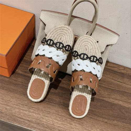 High Quality Luxury Hermes Gwen Espadrilles product detail