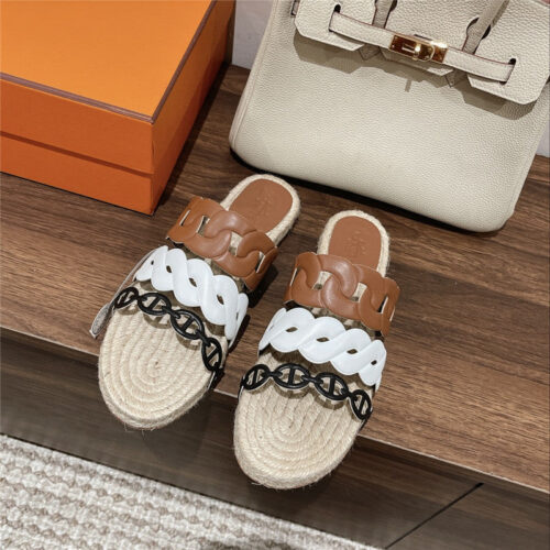 High Quality Luxury Hermes Gwen Espadrilles product detail