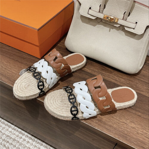 High Quality Luxury Hermes Gwen Espadrilles