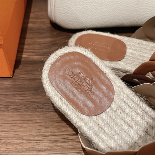 High Quality Luxury Hermes Gwen Espadrilles product detail