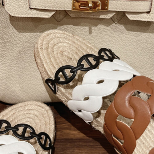 High Quality Luxury Hermes Gwen Espadrilles product detail