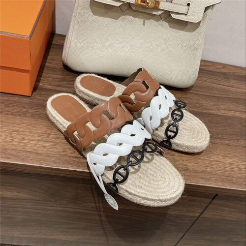 High Quality Luxury Hermes Gwen Espadrilles product detail