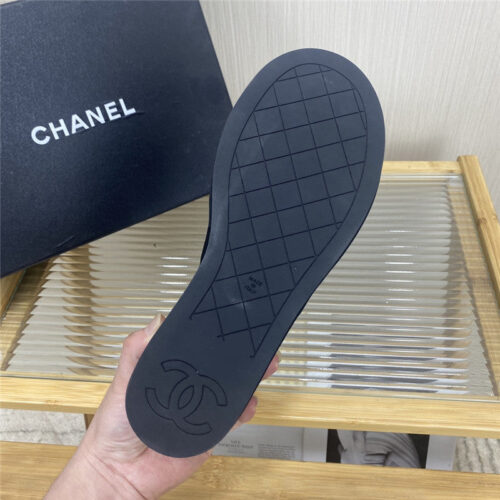 High Quality Luxury Chanel Logo Platform Slippers – Style 09318 product detail