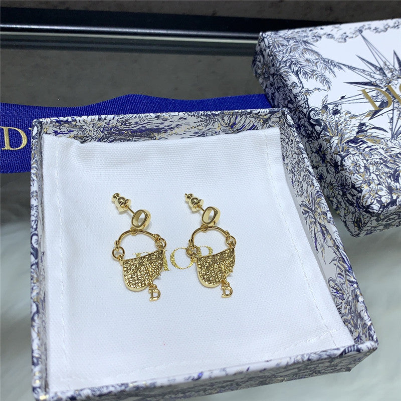 High Quality Luxury Dior Saddle Bag Earrings product detail