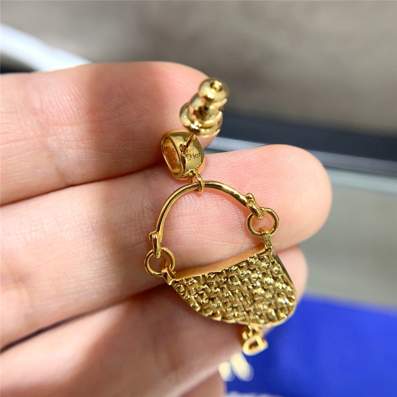 High Quality Luxury Dior Saddle Bag Earrings product detail