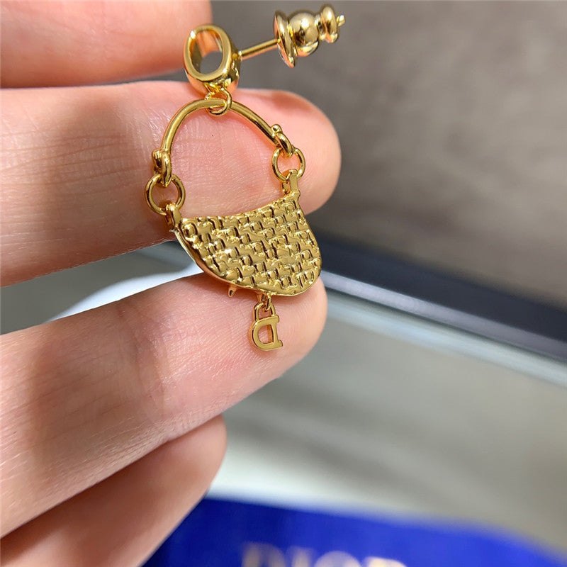 High Quality Luxury Dior Saddle Bag Earrings product detail