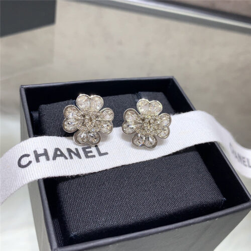 High Quality Luxury Chanel Four-Leaf Clover Double C Earrings