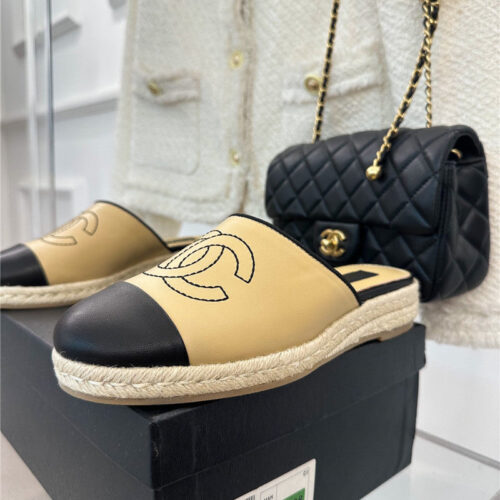 High Quality Luxury Chanel Logo Platform Fisherman Slippers – Style 14406 product detail