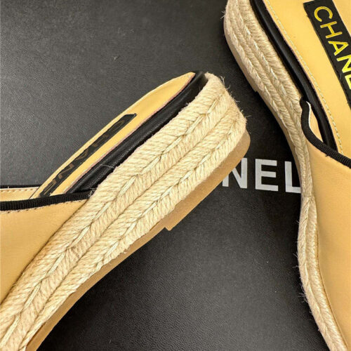 High Quality Luxury Chanel Logo Platform Fisherman Slippers – Style 14406 product detail