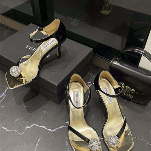 High Quality Luxury Jimmy Choo New Rhinestone Ball Sandals product detail