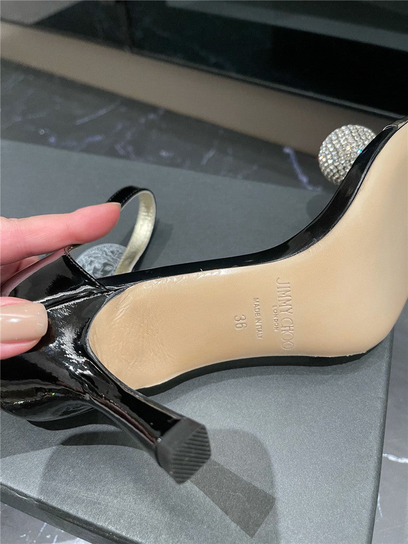 High Quality Luxury Jimmy Choo New Rhinestone Ball Sandals product detail