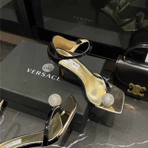 High Quality Luxury Jimmy Choo New Rhinestone Ball Sandals product detail