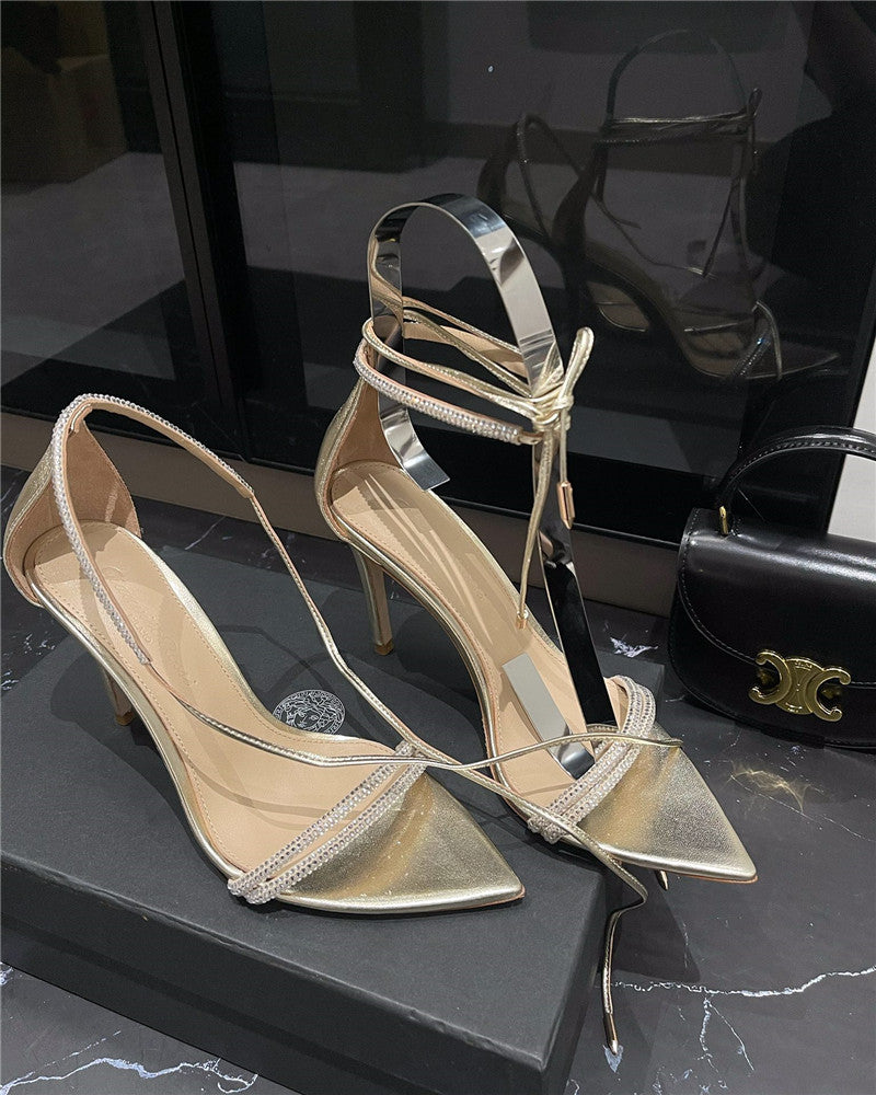 High Quality Luxury Givenchy Rhinestone Sexy Sandals