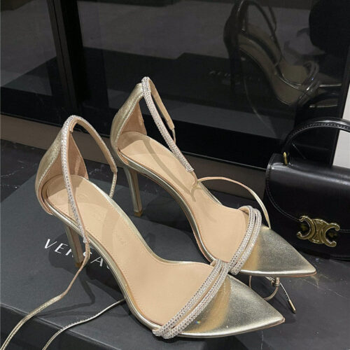 High Quality Luxury Givenchy Rhinestone Sexy Sandals alternate view