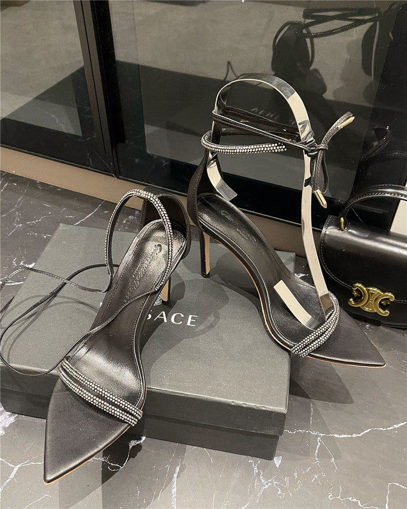 High Quality Luxury Givenchy Rhinestone Sexy Sandals – Style 83363 product detail