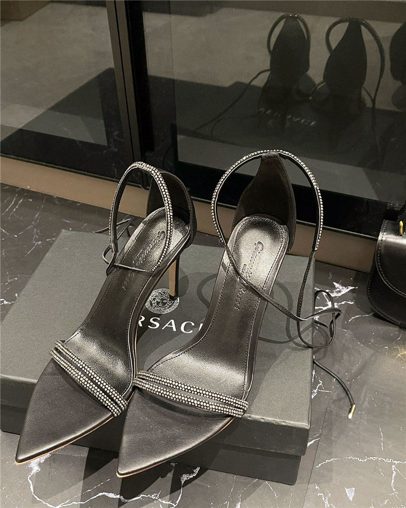 High Quality Luxury Givenchy Rhinestone Sexy Sandals – Style 83363 product detail
